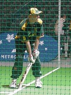 Tim Van Noort batting for South Africa